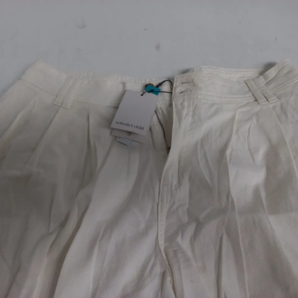 NOBODYS CHILD ARCHIE TROUSERS IN WHITE - UK 14S