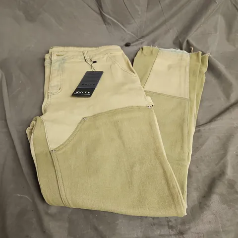 NVLTY VINTAGE CARPENTER JEANS IN WASHED GREEN SIZE W34