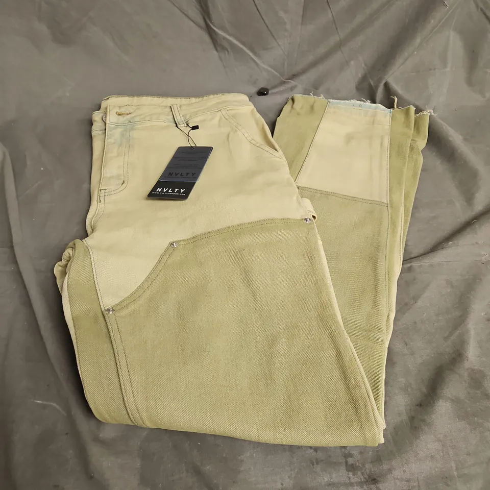 NVLTY VINTAGE CARPENTER JEANS IN WASHED GREEN SIZE W34