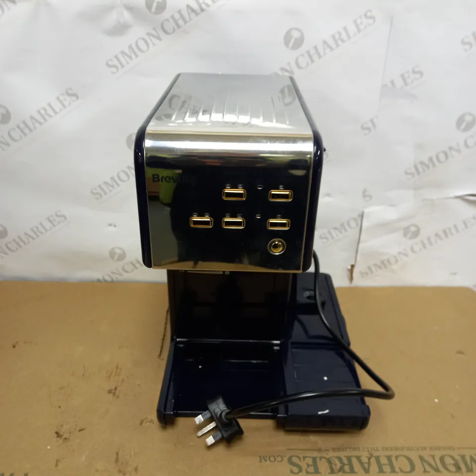 BREVILLE ONE-TOUCH COFFEEHOUSE COFFEE MACHINE - NAVY BLUE