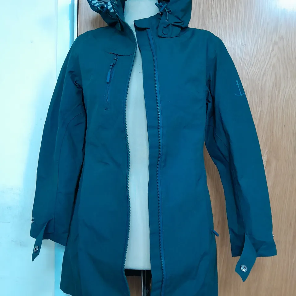 SEASALT CORNWALL COVERACK COAT IN DARK WRECKAGE - UK 8