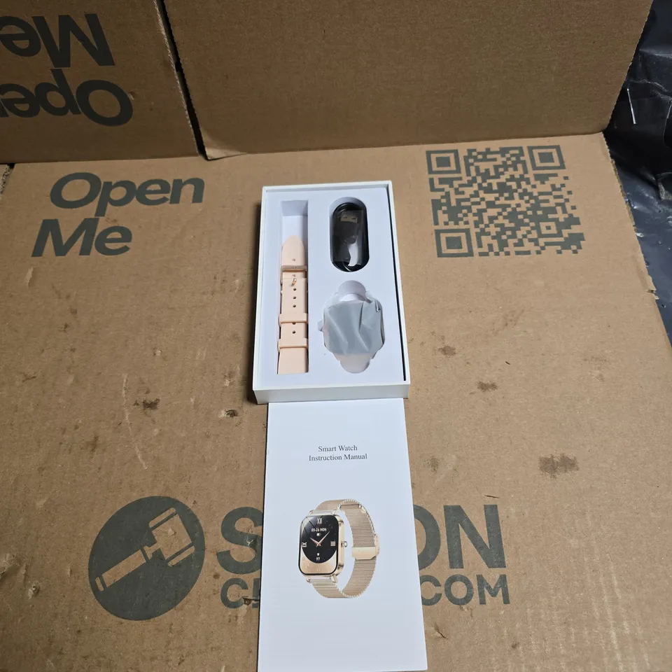 PINK SMART WATCH IN BOX WITH MANUAL
