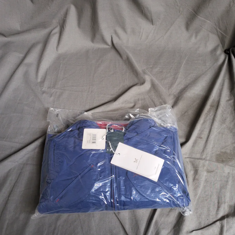 CREW CLOTHING COMPANY FLEECE-LINED WINDCHEATER – NAVY – UK 5-6 (SHOWERPROOF)