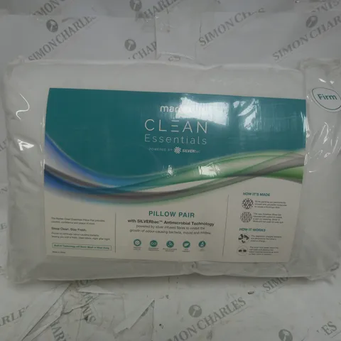 MARTEX SILVERBAC SET OF TWO PILLOWS