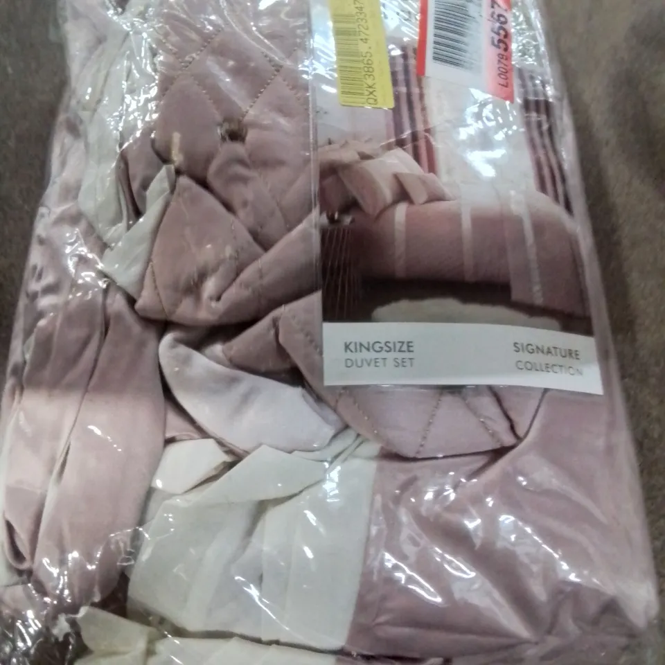 CATHERINE LANSFIELD SEQUIN CLUSTER DUVET COVER IN BLUSH KING-SIZE 