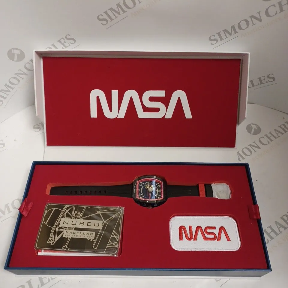 BOXED NUBEO X NASA LIMITED EDITION 40/100 WATCH BLACK