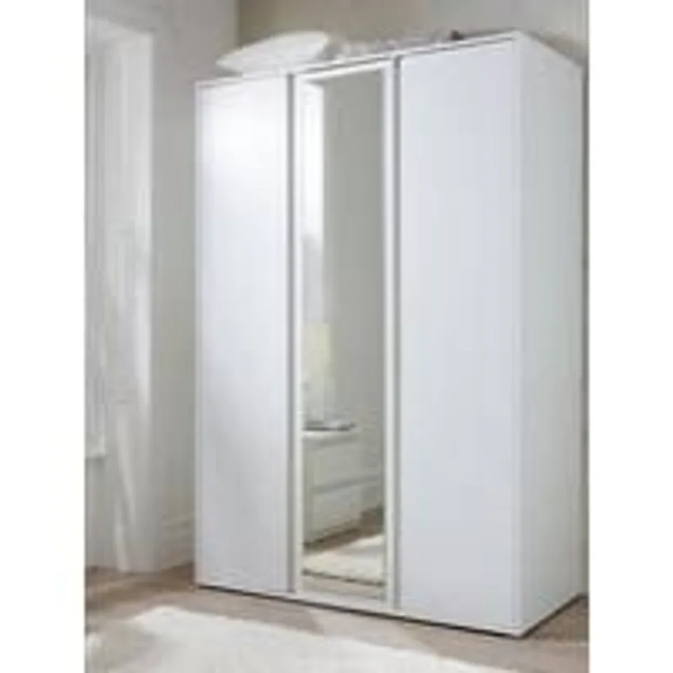 BOXED LISSON 3 DOOR WARDROBE - WHITE (4 BOXES)  RRP £299