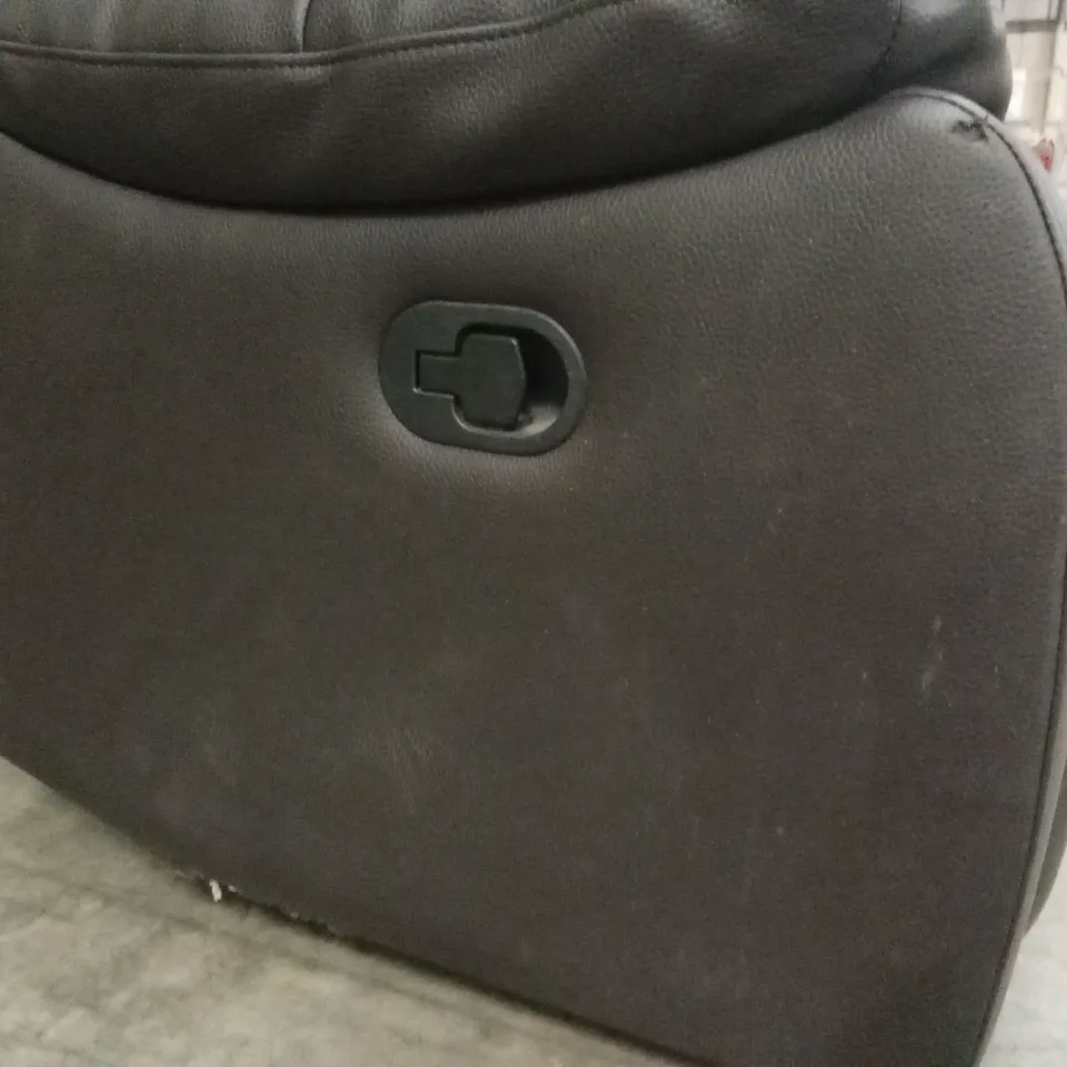 ROTHBURY LUXURY FAUX LEATHER HIGH BACK 2 SEATER MANUAL RECLINER SOFA RRP £629