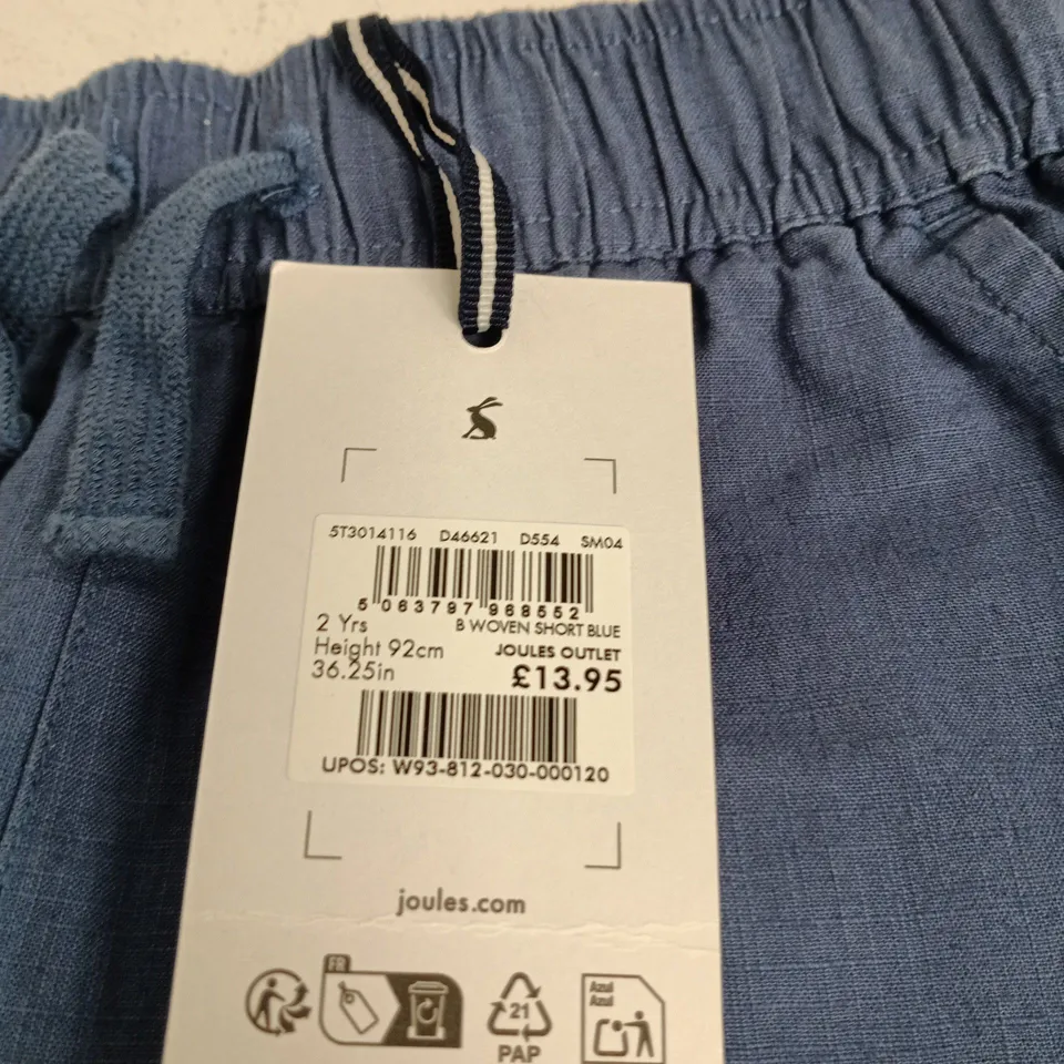 JOULES OUTLET BLUE SHORTS – AGE 2 YEARS (HEIGHT 92CM)