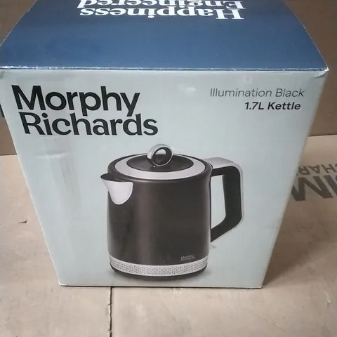 MORPHY RICHARDS 108020 ILLUMINATION 1.7L KETTLE BLACK BD