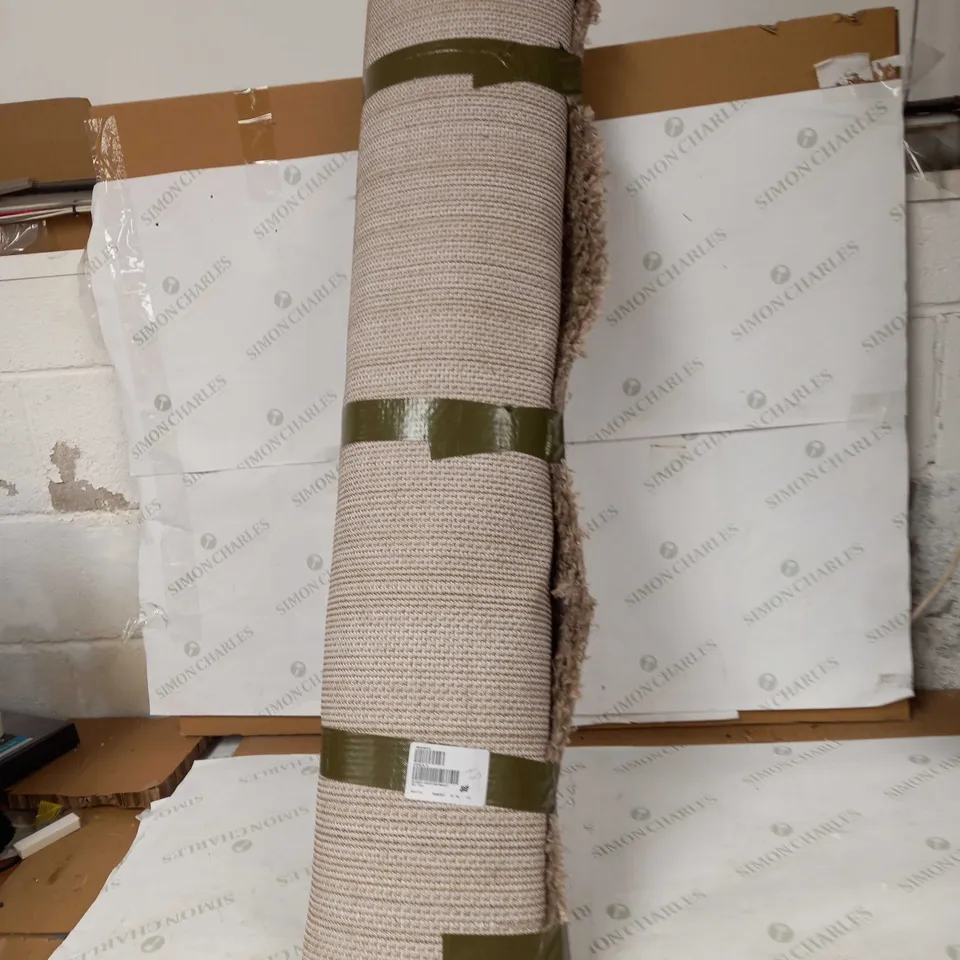 COZEE HOME SUPER SOFT NATUTAL SHAGGY RUG - 120X170CM