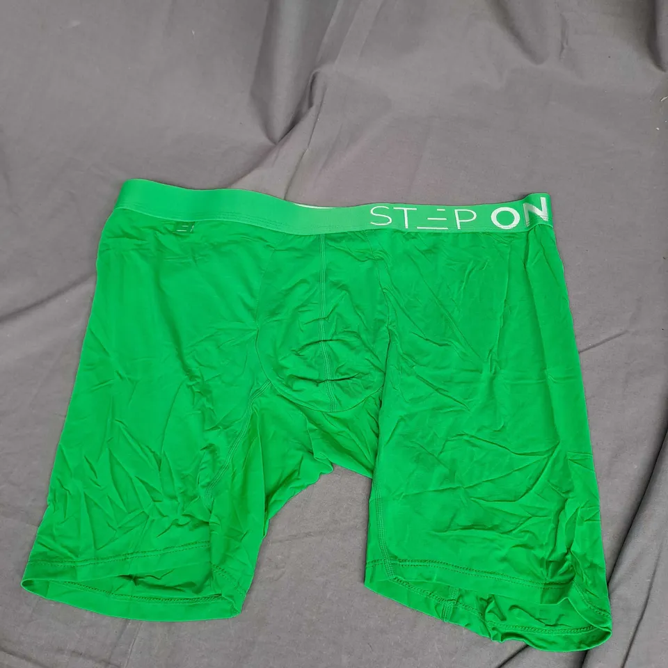 STEP ONE BOXER BRIEF IN LIME GREEN SIZE 2XL