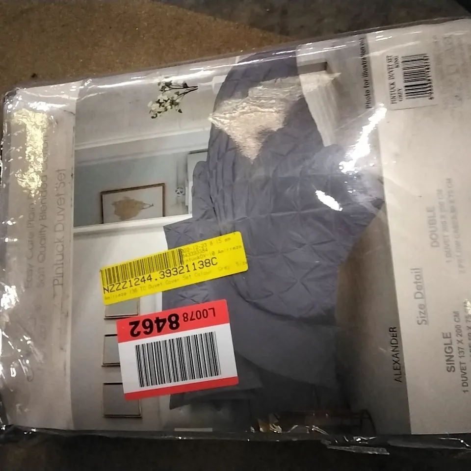 AMIREZZA 136TC DUVET COVER SET COLOUR: GREY SIZE: KINGSIZE