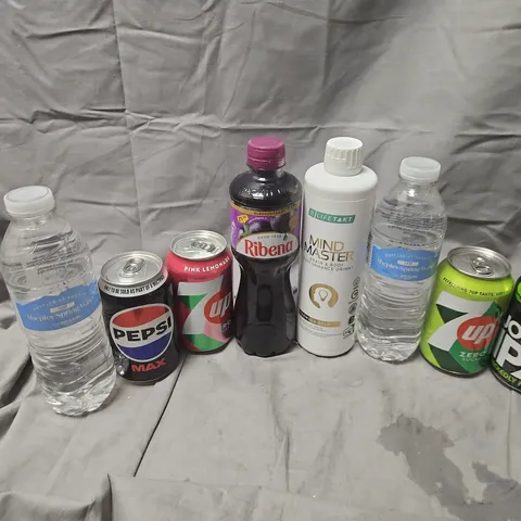 APPROXIMATELY 12 ASSORTED FOOD & DRINK ITEMS TO INCLUDE SHEPLEY SPRING WATER, JOKER IPA, PEPSI MAX, ETC - COLLECTION ONLY