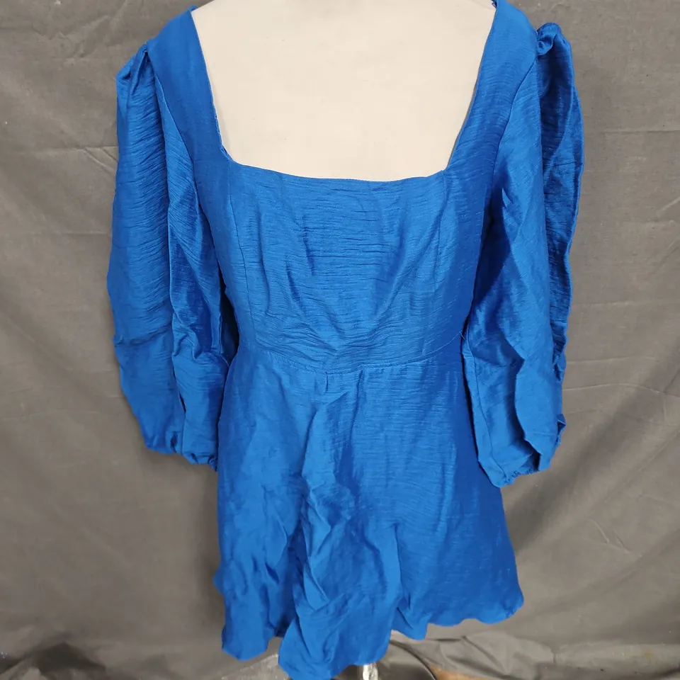 NOBODY'S CHILD LOREDANA MINI DRESS IN BLUE SIZE 10