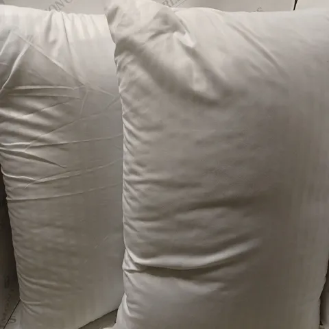 SET OF 2 UNBRANDED WHITE PILLOWS