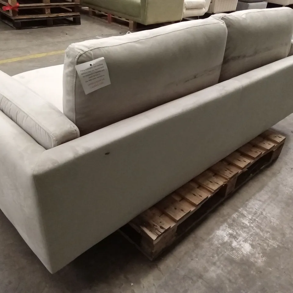 LUCIA 3 SEATER SOFA, CHAMPAGNE HOUSE VELVET