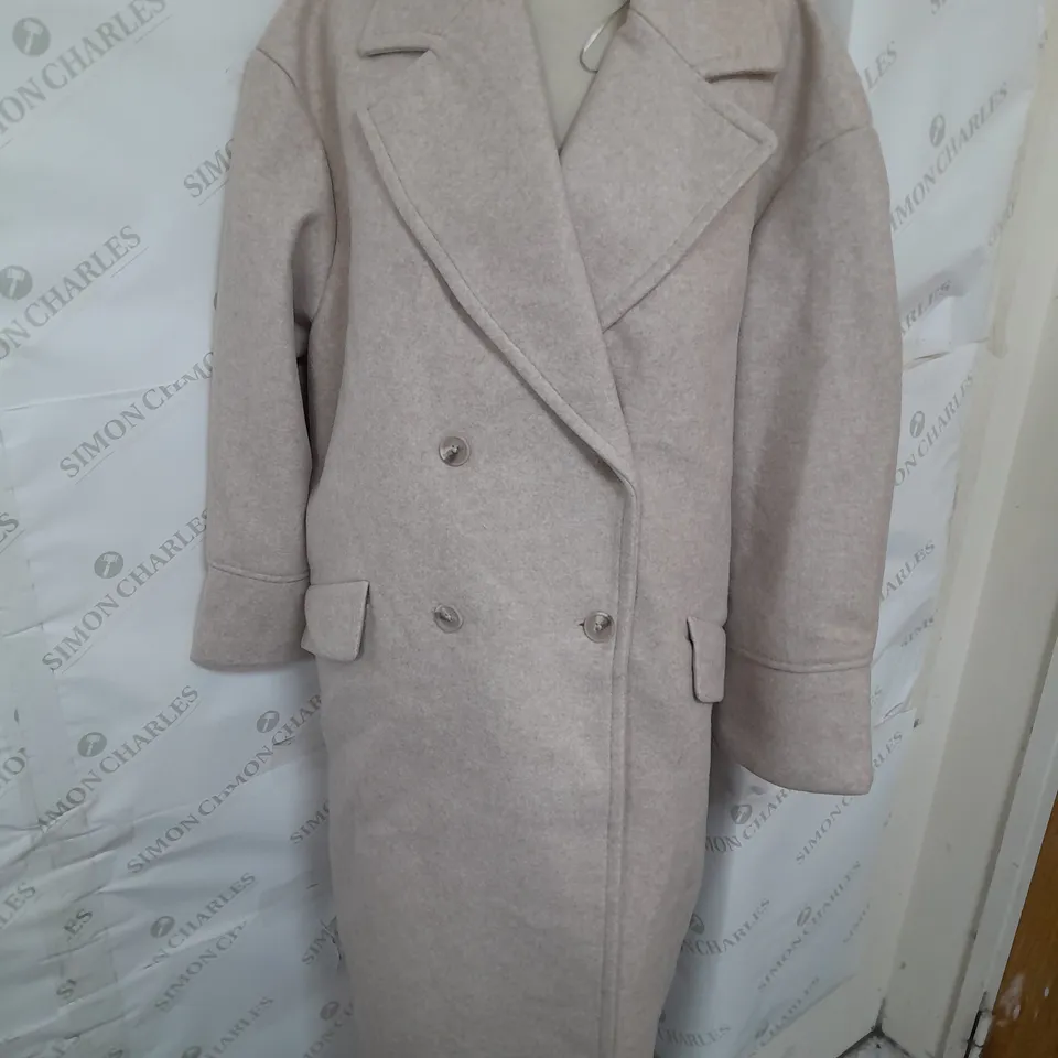 STRADIVARIUS TRENCH COAT IN WASHED BEIGE SIZE L
