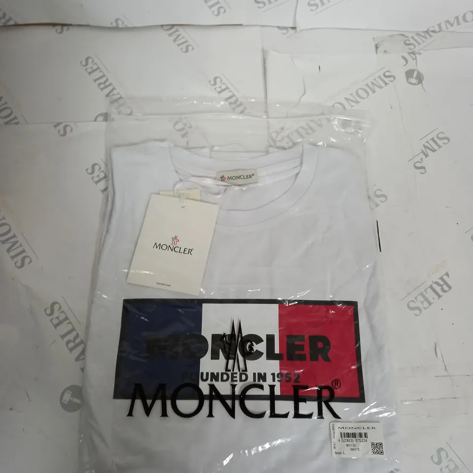 BAGGED MONCLER GRAPHIC T-SHIRT SIZE L