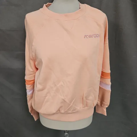 SALTROCK CREW NECK SWEATER IN PEACH SIZE XS