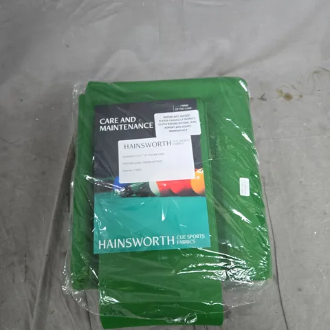 HAINSWORTH CUE SPORTS FABRICS – GREEN CLOTH (CARE & MAINTENANCE)
