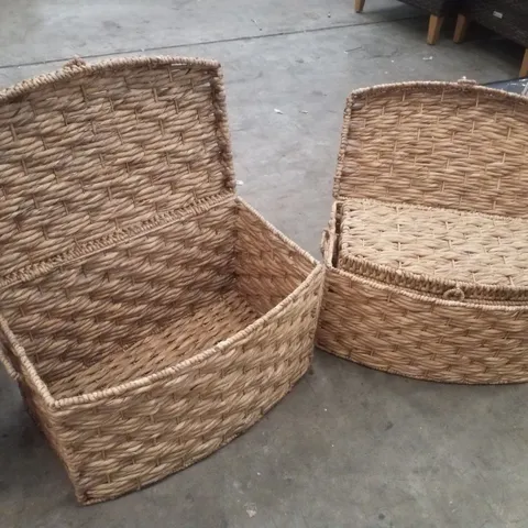 SET OF 3 WICKETS BASKETS