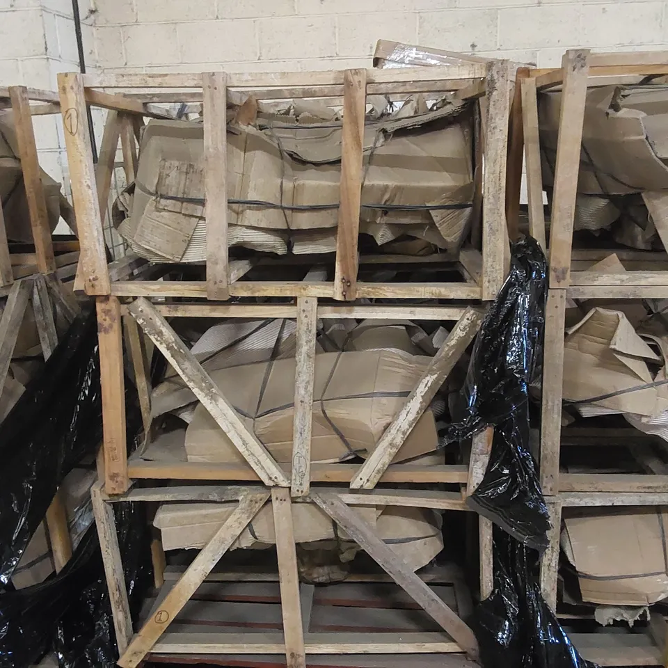 PALLET CONTAINING 3 HOMESDIRECT365 TEAK ROOT DRIFT COFFEE TABLE BASES