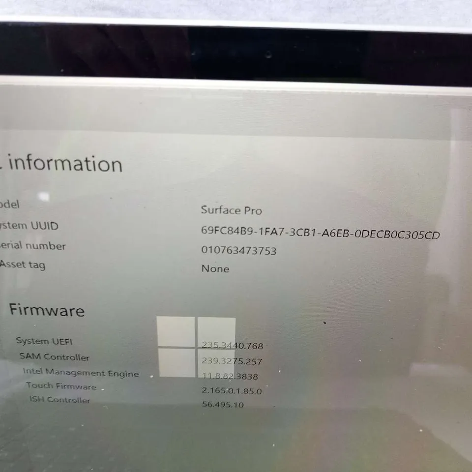 MICROSOFT SURFACE PRO 128GB