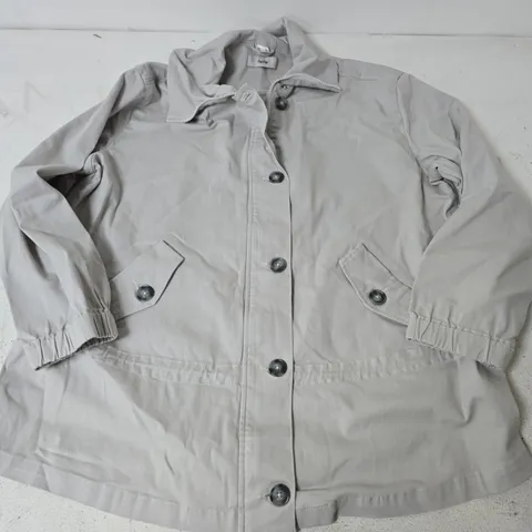 HEINE JACKET IN LIGHT GREY - SIZE 16