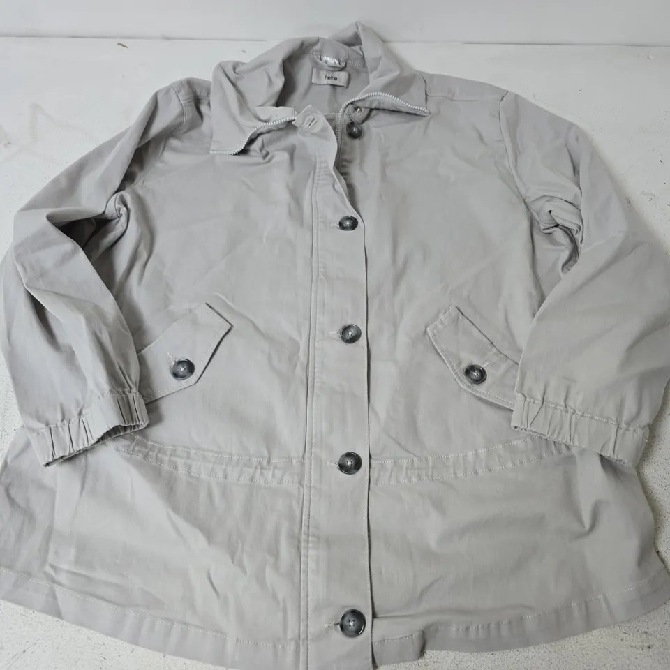 HEINE JACKET IN LIGHT GREY - SIZE 16
