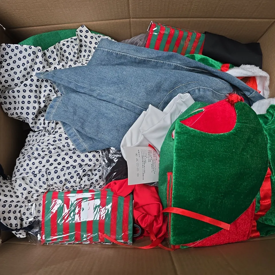 APPROXIMATELY 20 ASSORTED CLOTHING ITEMS IN VARIOUS SIZES, STYLES & COLOURS TO INCLUDE BRANDS SUCH AS DASKA, MNG, FASHION, ETC - COLLECTION ONLY