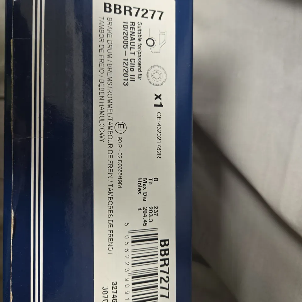 BORG & BECK BECKTEC COATED BRAKE DISC – RENAULT CLIO III 2005–2013, 1X DISC