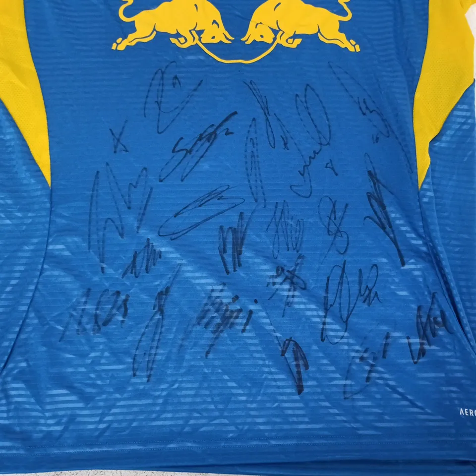 ADIDAS LEEDS UNITED FC 25/26 SIGNED AWAY JERSEY SIZE MEDIUM
