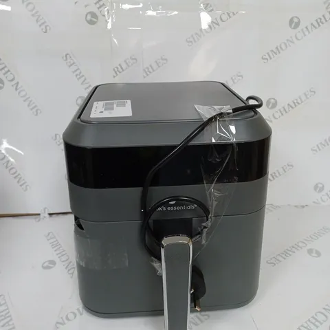 BOXED COOK'S ESSENTIALS 5.8L AIR FRYER, SLATE GREY