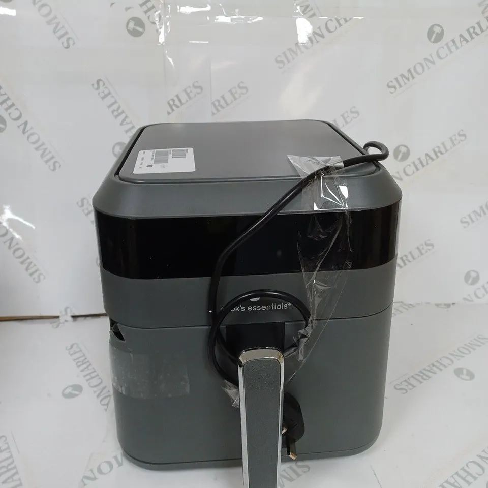 BOXED COOK'S ESSENTIALS 5.8L AIR FRYER, SLATE GREY