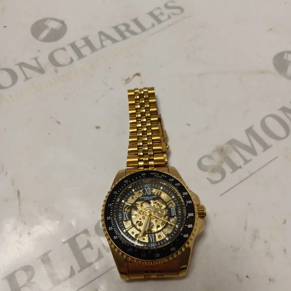 UNBOXED GOLDEN ANTHONY JAMES LONDON WATCH 