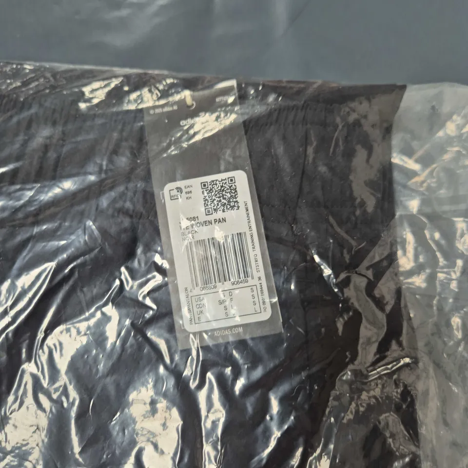 ADIDAS BLACK TRAINING PANTS – SEALED IN ORIGINAL PACKAGING - SIZE S