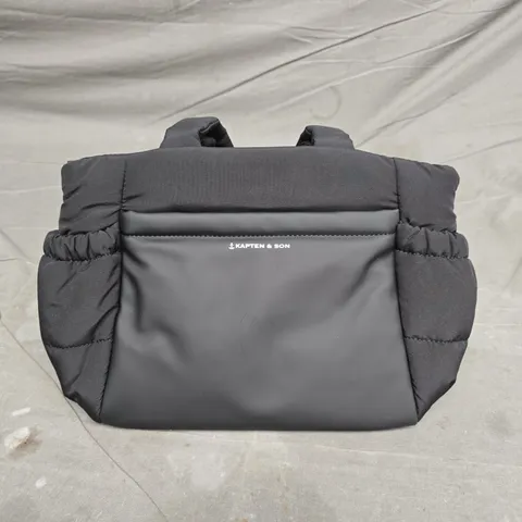 KAPTEN & SON BLACK SMALL PUFFER BAG