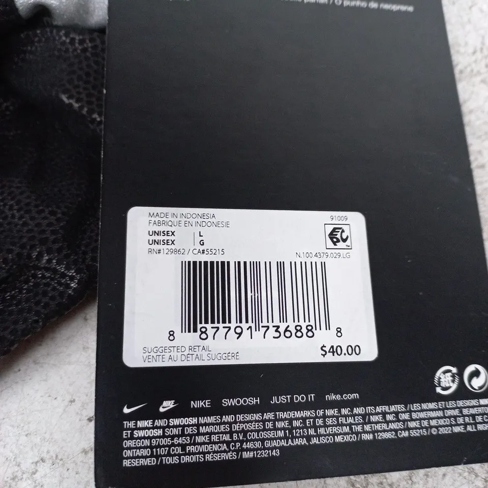 NIKE ALPHA VARSITY BATTING GLOVES – BLACK, UNISEX, SIZE L