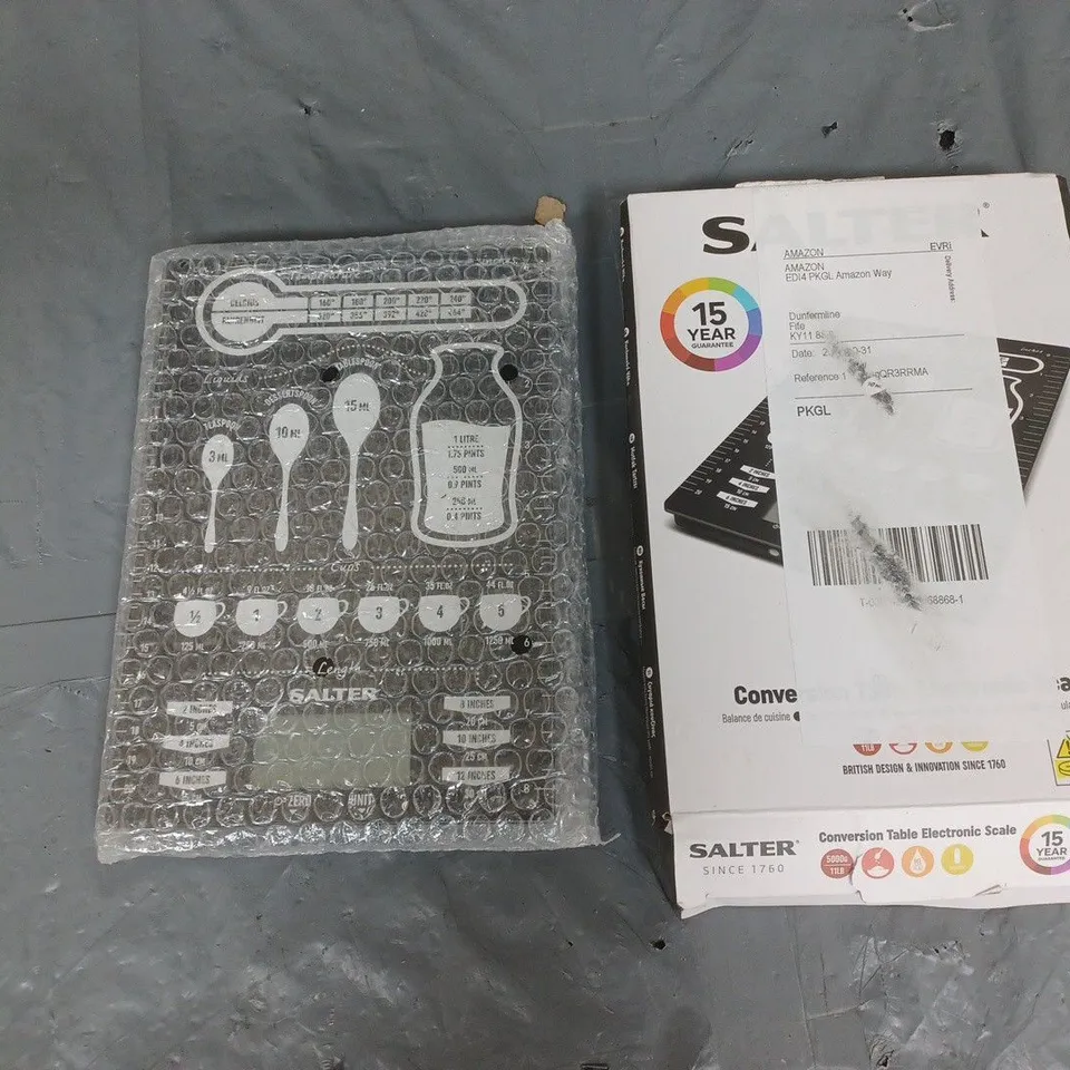 SALTER COONVERSION TABLE ELECTRONIC SCALE