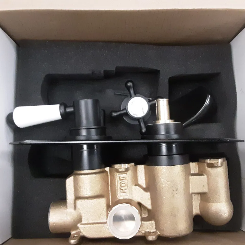 SANTHIA THERMOSTATIC CONCEALED SHOWER VALVE BLACK FINISH