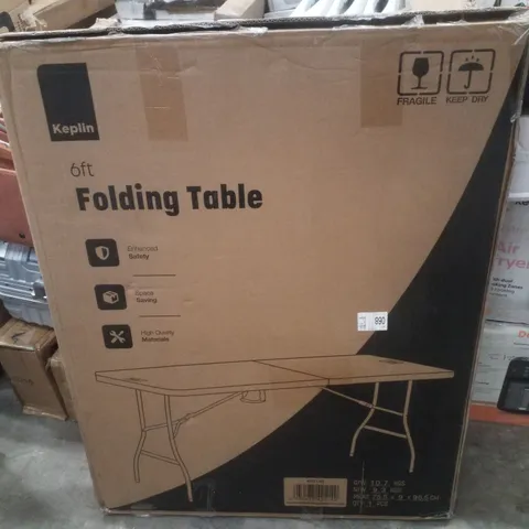 BOXED KEPLIN 6FT FOLDING TABLE