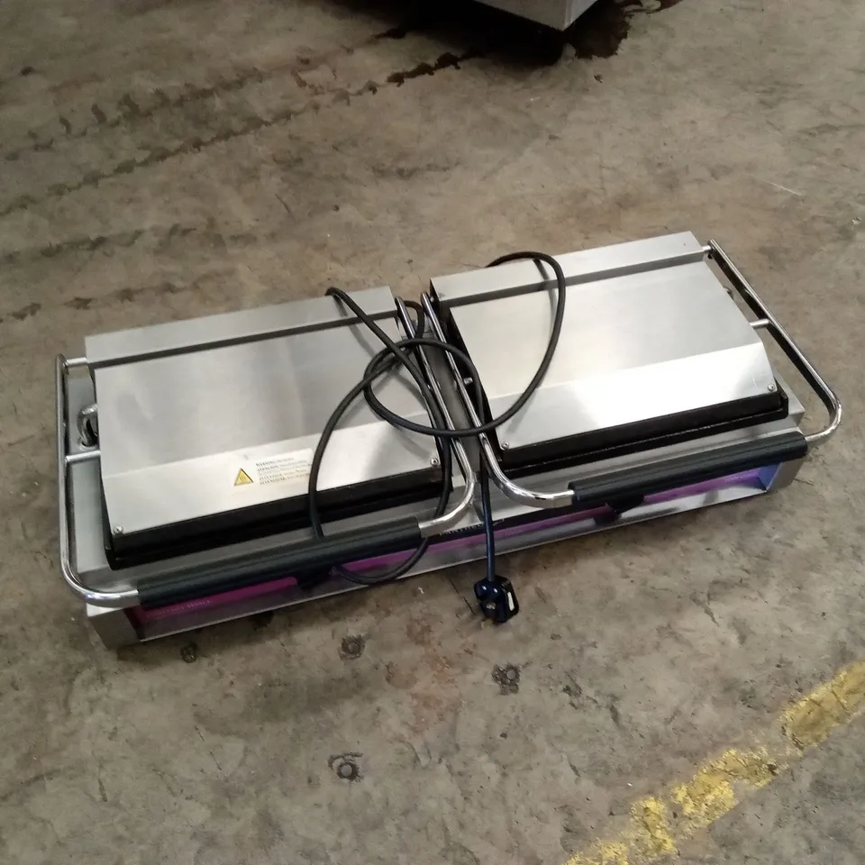PANTHEON CGL2S LARGE DOUBLE SMOOTH CONTACT/PANINI GRILL 
