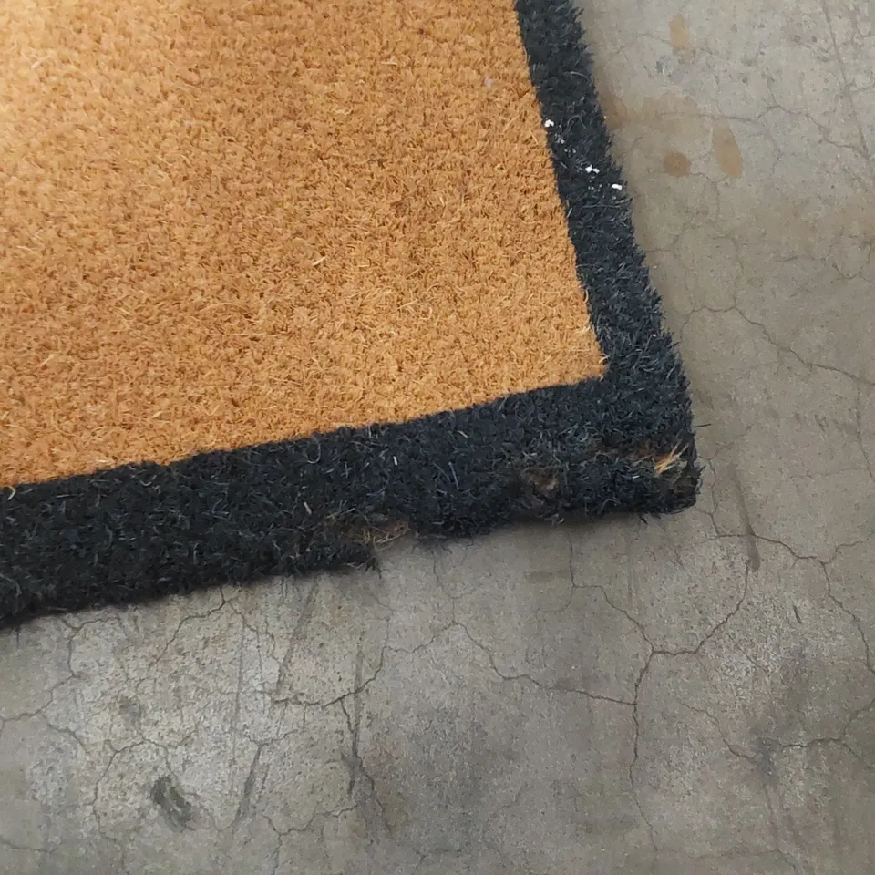 DOUBLE DOORMAT WITH INK BORDER - COIR, 125 X 55CM