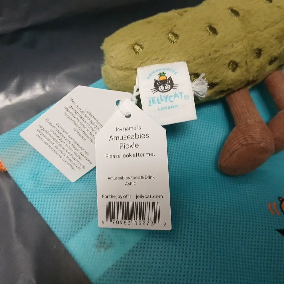 JELLYCAT AMUSEABLES PICKLE PLUSH TOY