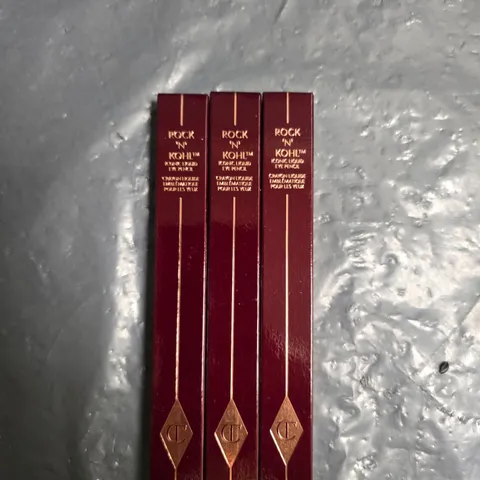 CHARLOTTE TILBURY LOT OF 3 ROCK 'N' KOHL EYE PENCIL SET β 1.2G EACH