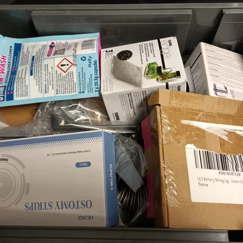 APPROXIMATELY 20 ASSORTED HOUSEHOLD ITEMS TO INCLUDE DISHWASHER CLEANER, SACHET AND BALL PEN