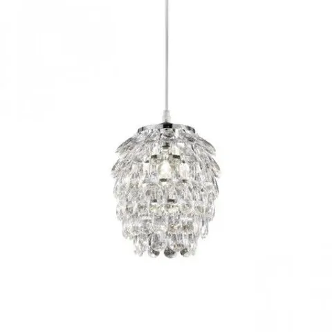 BOXED CRYSTAL PENDANT LIGHT