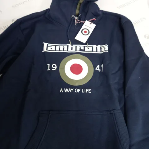 JAMBRELLA TARGET HOODIE IN NAVY - 2XL