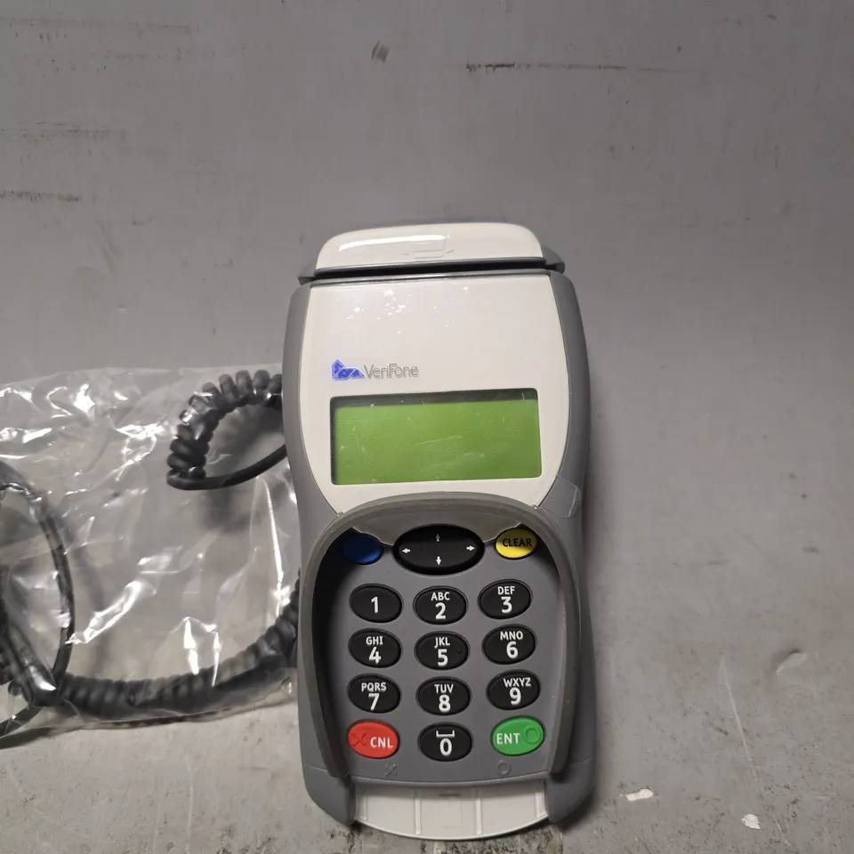 BOX OF APPROXMATELY 15 VERIFONE SECURE PIN PAD CARD MACHINE 